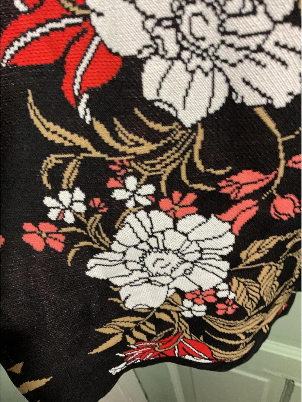 Boston Proper Bell Sleeve Beautiful Floral Sweater Dress XL - Picture 8 of 10